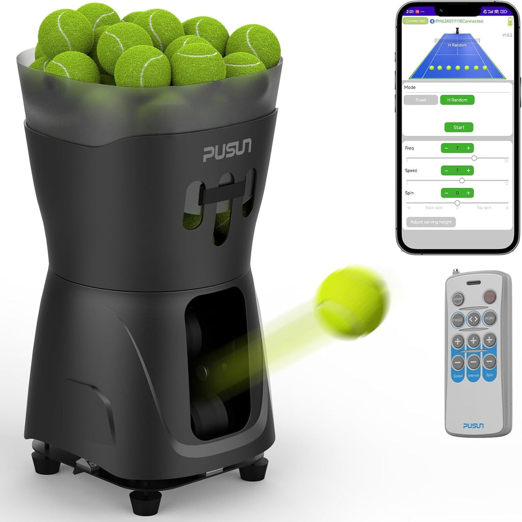 Pusun PT-MINI Pro Tennis & Padel Ball Machine
